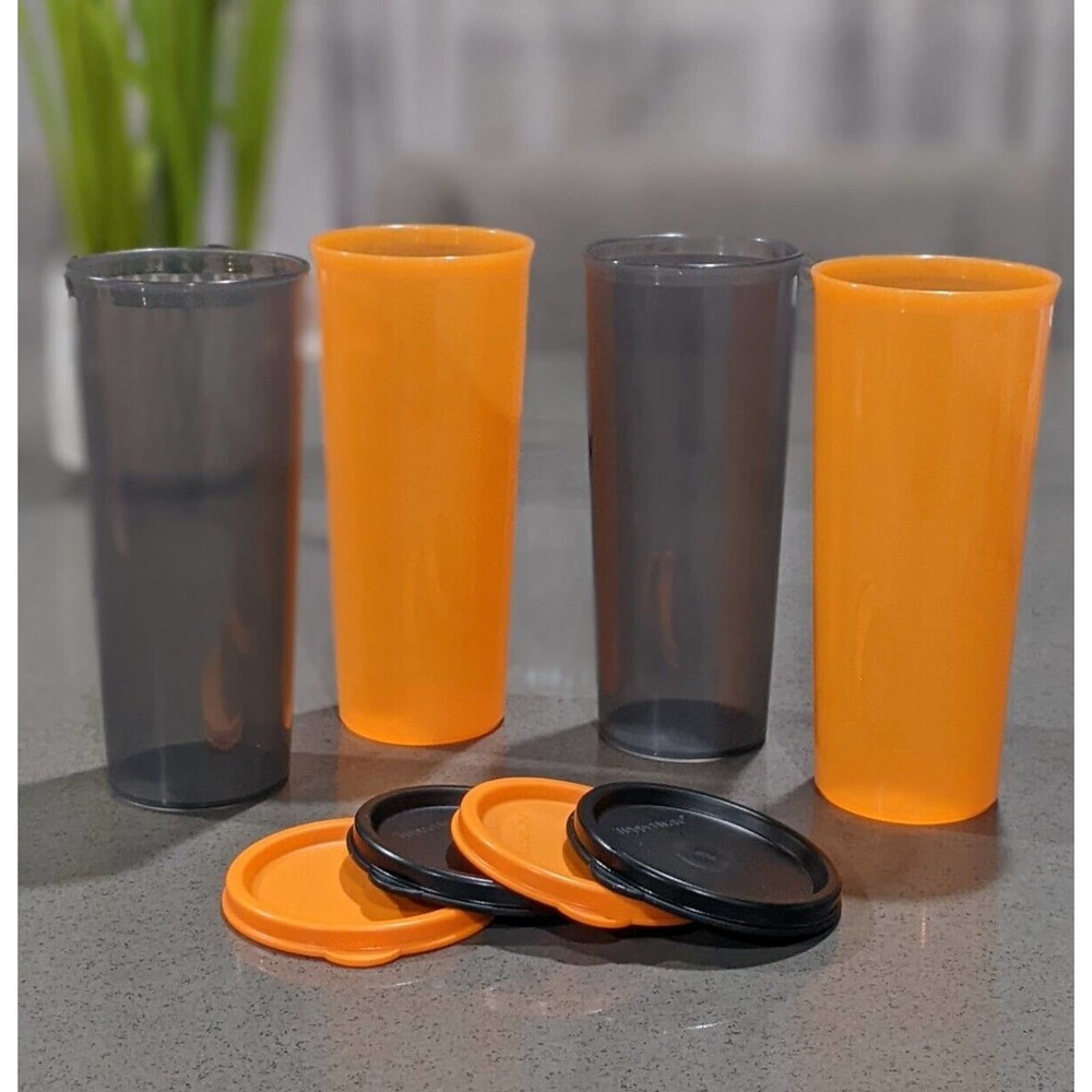 TUPPERWARE Classic Straight Sided Tumbler 16 Oz W/Flat Seal New